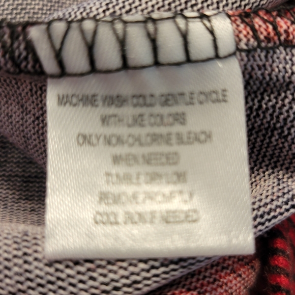 NWT-NEW YORK LAUNDRY RED & BLACK PLAID FLANNEL-SIZE-3X - Picture 9 of 12